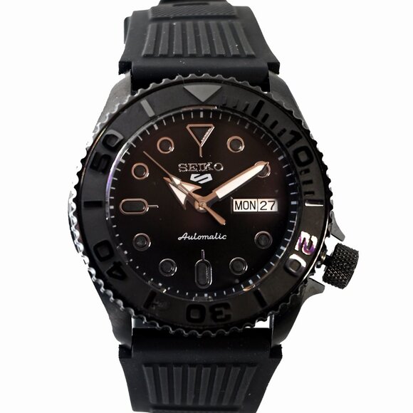 Custom SeikoMod SKX Style 40mm Black dial NH35 Automatic Movement NEW Waterproof - Picture 7 of 7